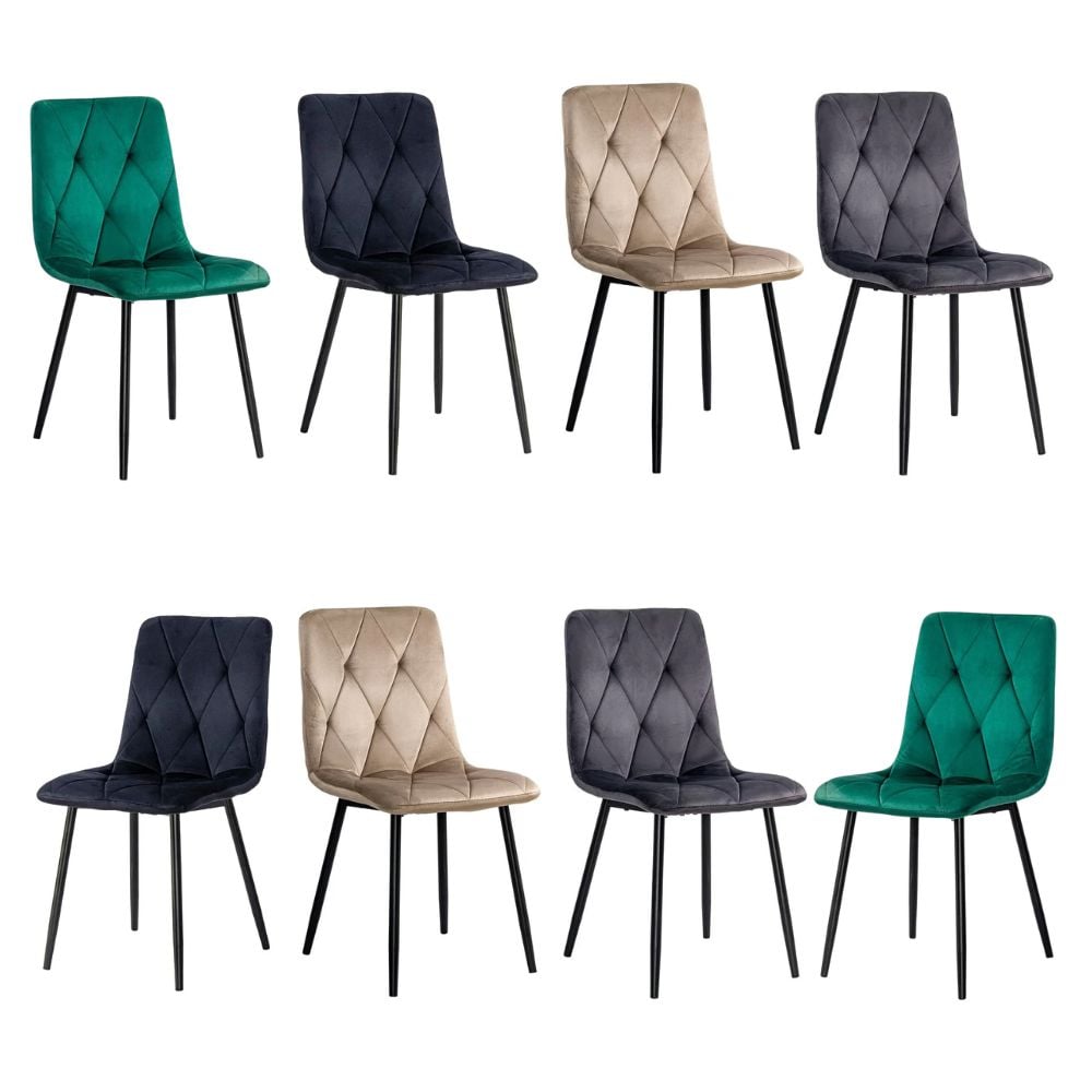 Scaune living catifea BUC 210 diverse culori – confort, stil modern, cadru metalic solid